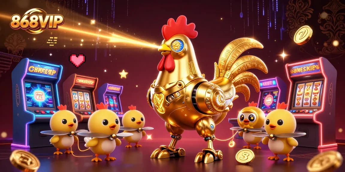 Experience thrilling gameplay at 868VIP with exciting slot games and colorful casino elements.