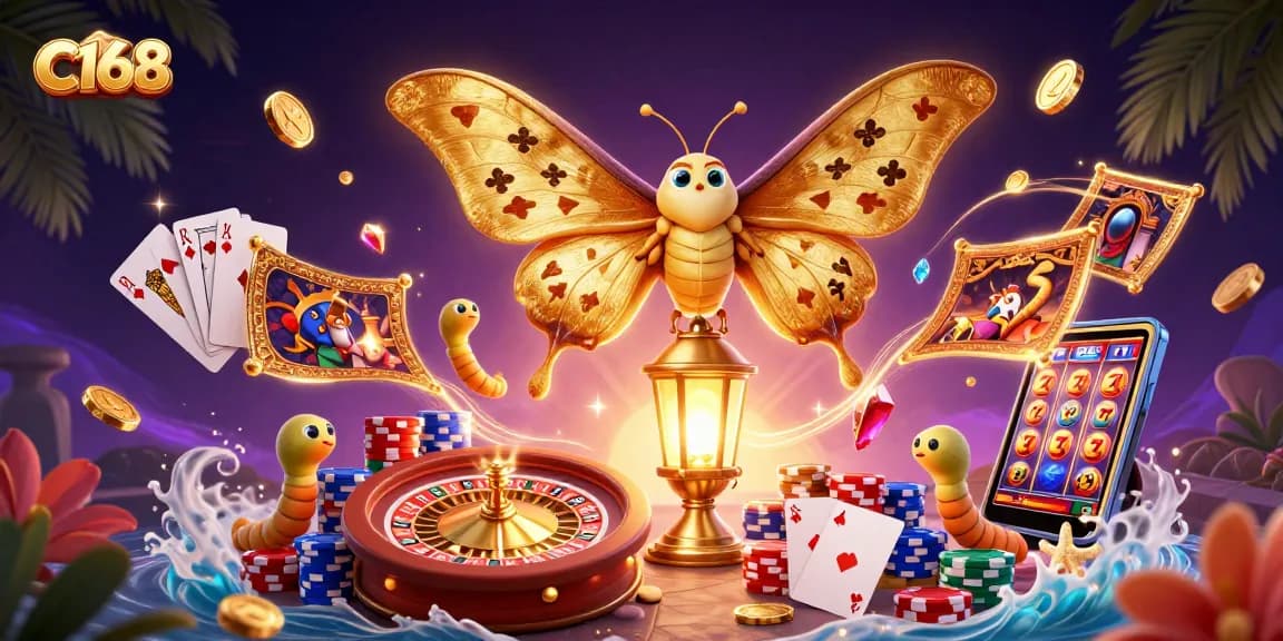 C168 offers vibrant casino-themed experiences with dazzling games and promotions.