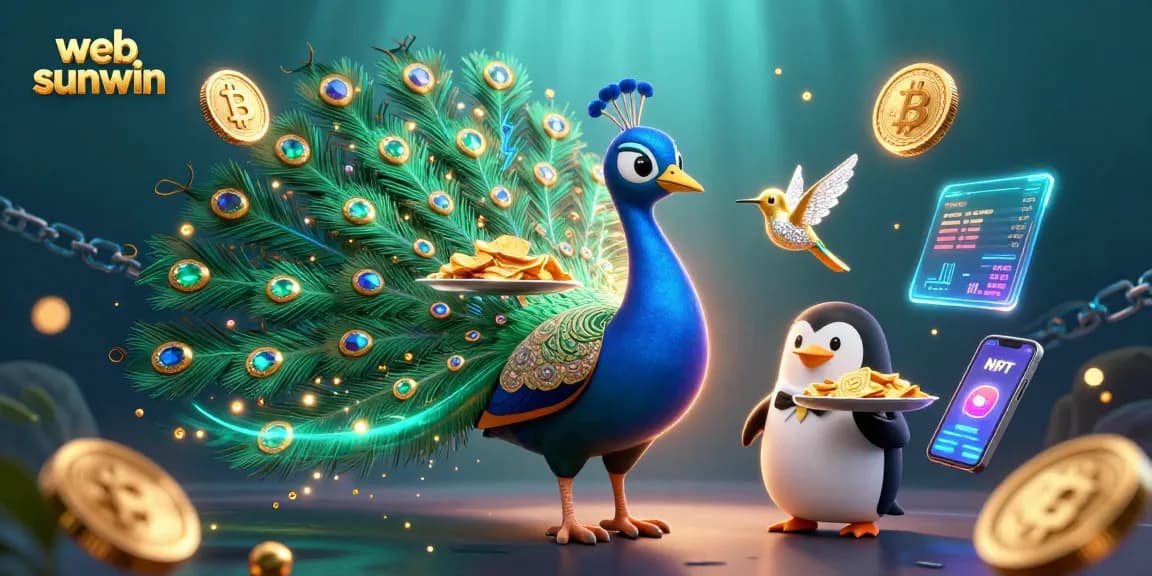 Experience thrilling gaming rewards with web sunwin, featuring colorful 3D characters and casino elements.