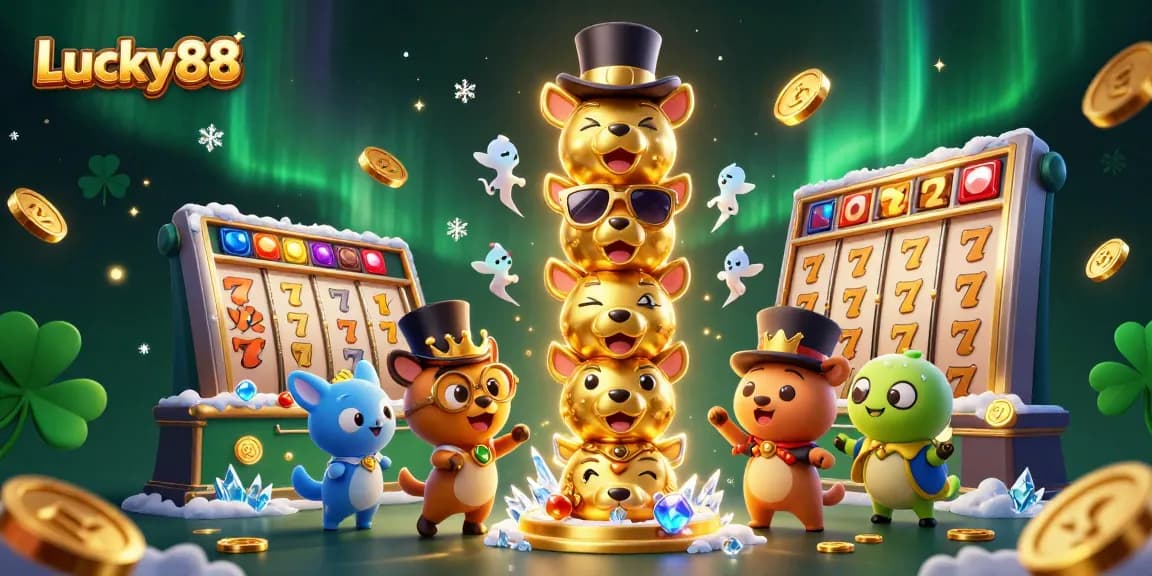 Engage with Lucky88 slots featuring vibrant totem characters and dynamic gameplay elements.