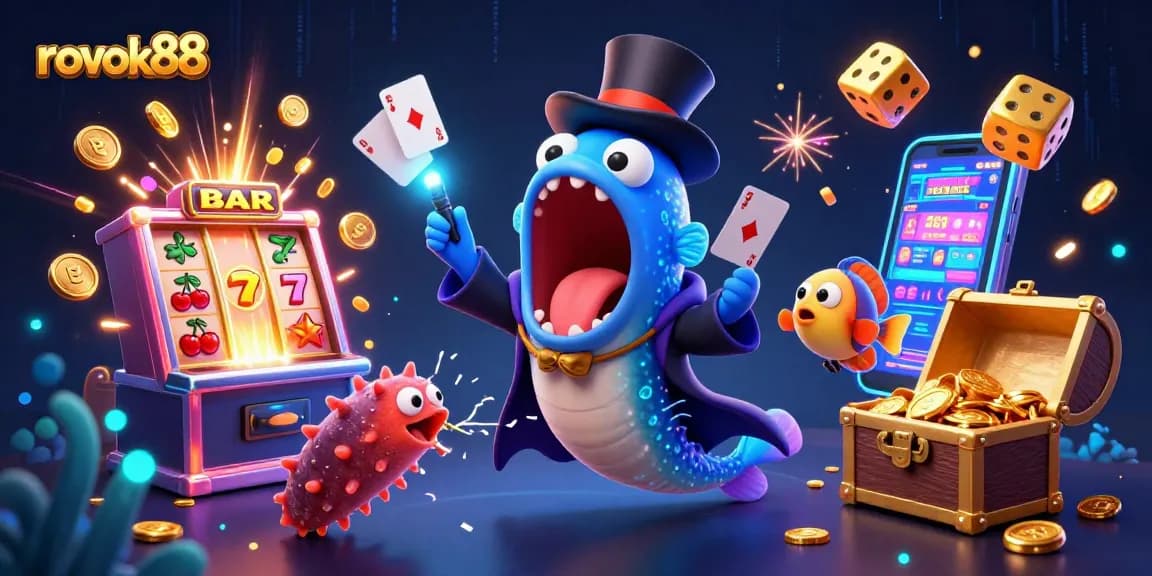 rokok88 engages players with a magical RC casino scene packed with vibrant details and gaming excitement