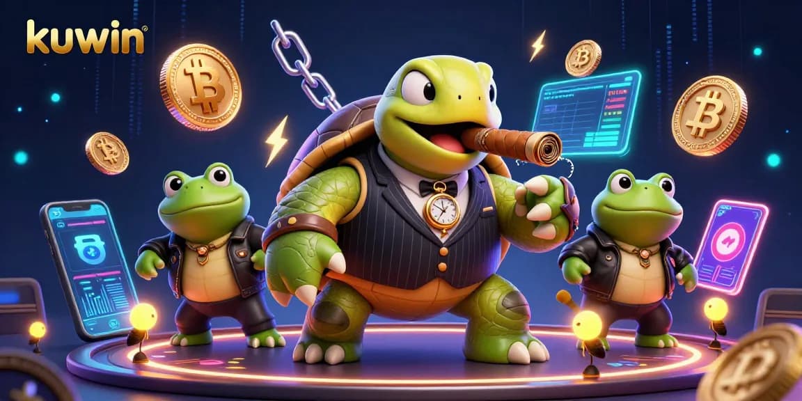 kuwin captures thrilling casino action with a cartoon turtle and bullfrog enforcers!