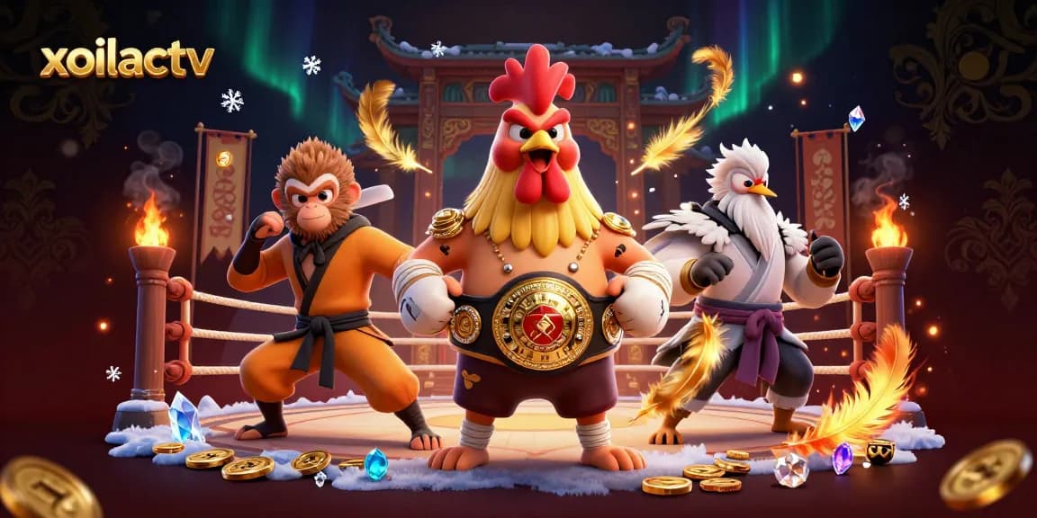 Experience thrilling bets on xoilactv with Muay Thai and martial arts characters in dynamic action.