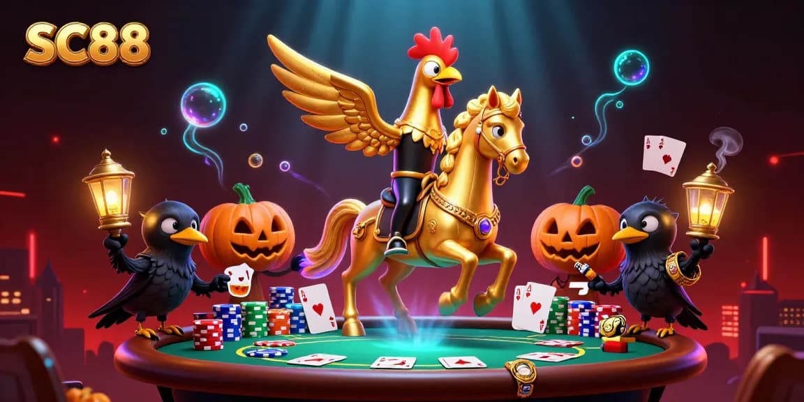 Experience big wins at SC88 with a lively casino scene featuring vibrant poker elements.
