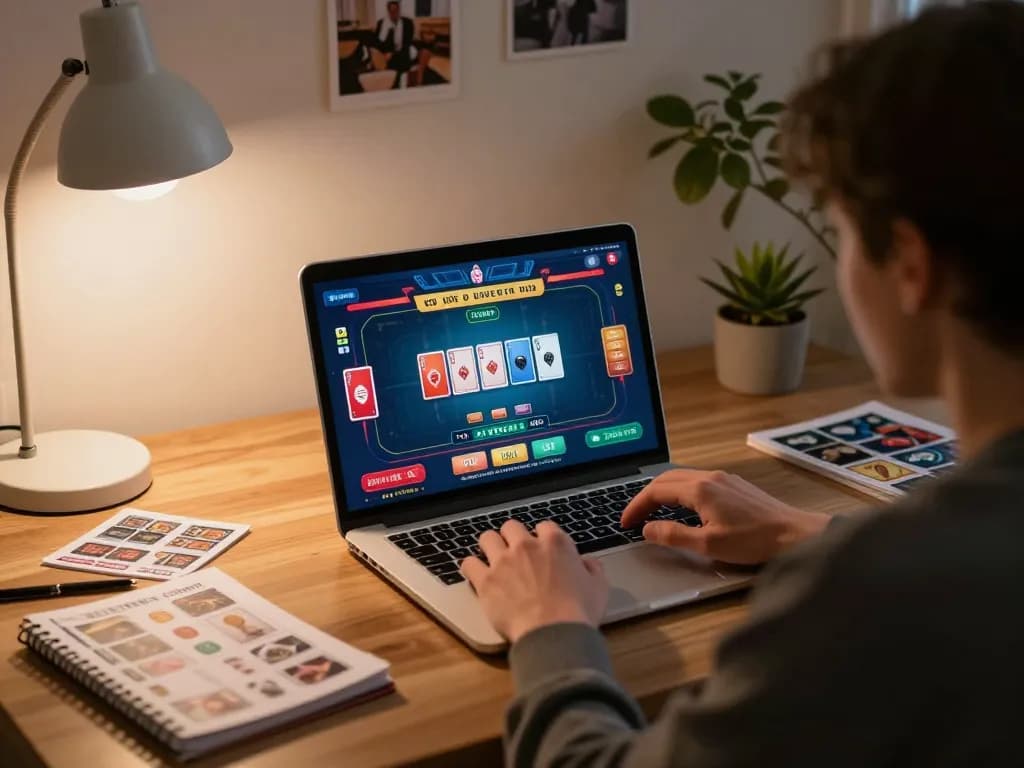 Player placing bets on LC88 while enjoying a live dealer game from a cozy home setup.