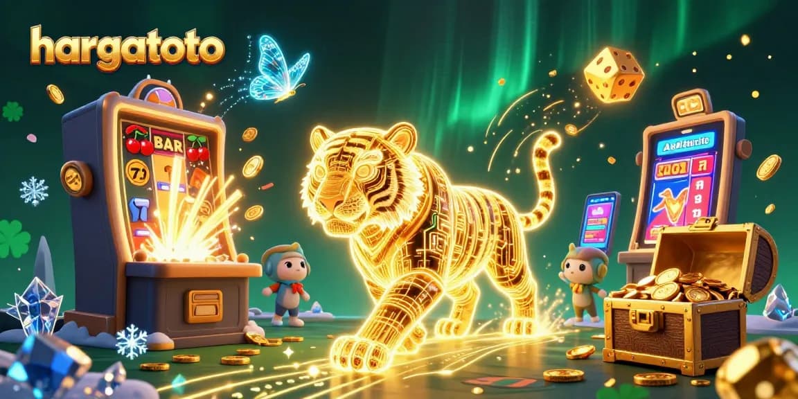 Experience hargatoto’s dynamic gaming environment with dazzling jackpots, vibrant casino elements, and 3D characters.