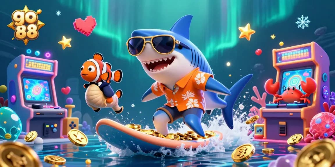 Experience go 88 casino thrills with a colorful underwater adventure featuring characters of winning action.
