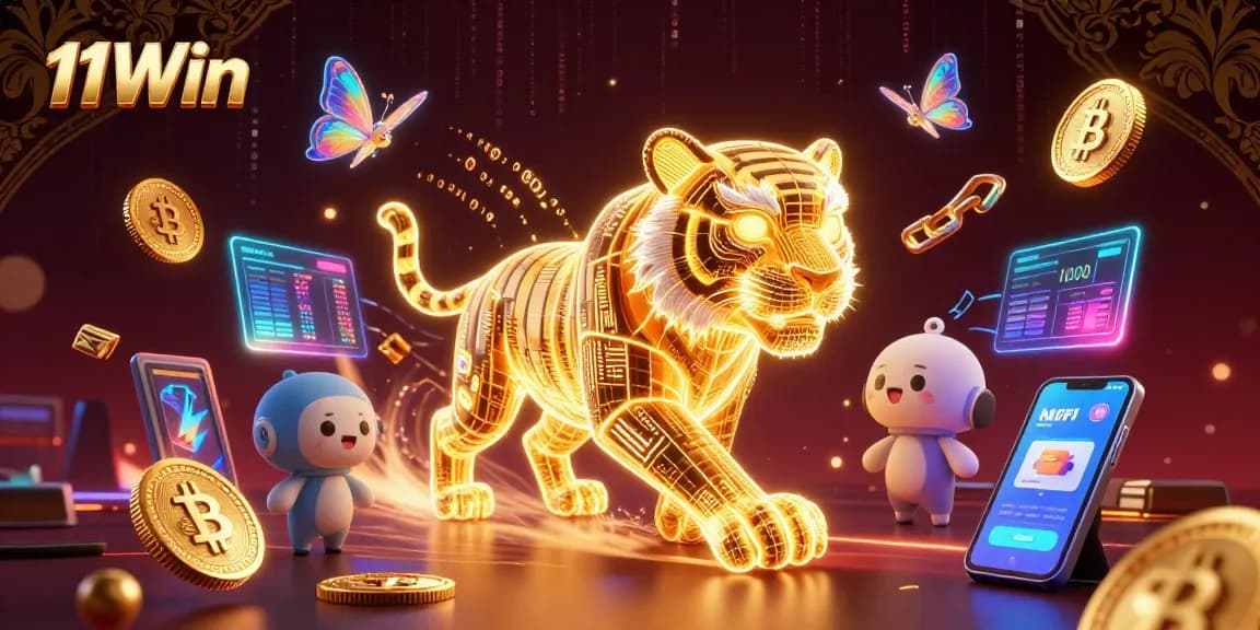 Engage in thrilling gameplay with 11Win in a vibrant digital casino scene.