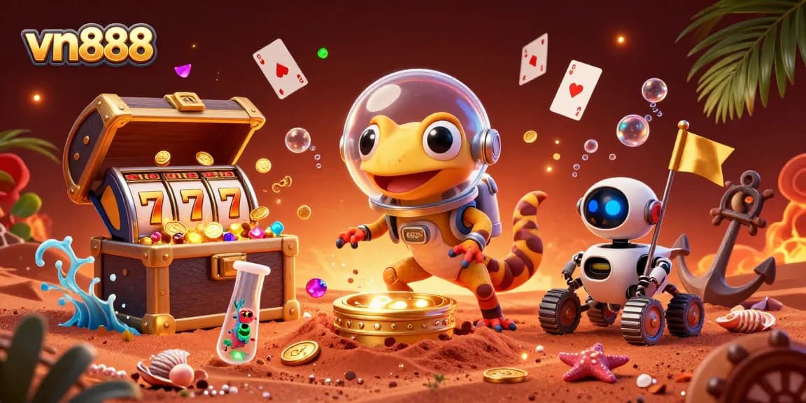 Experience thrilling adventures at vn888 casino with dynamic characters and vibrant gambling themes.