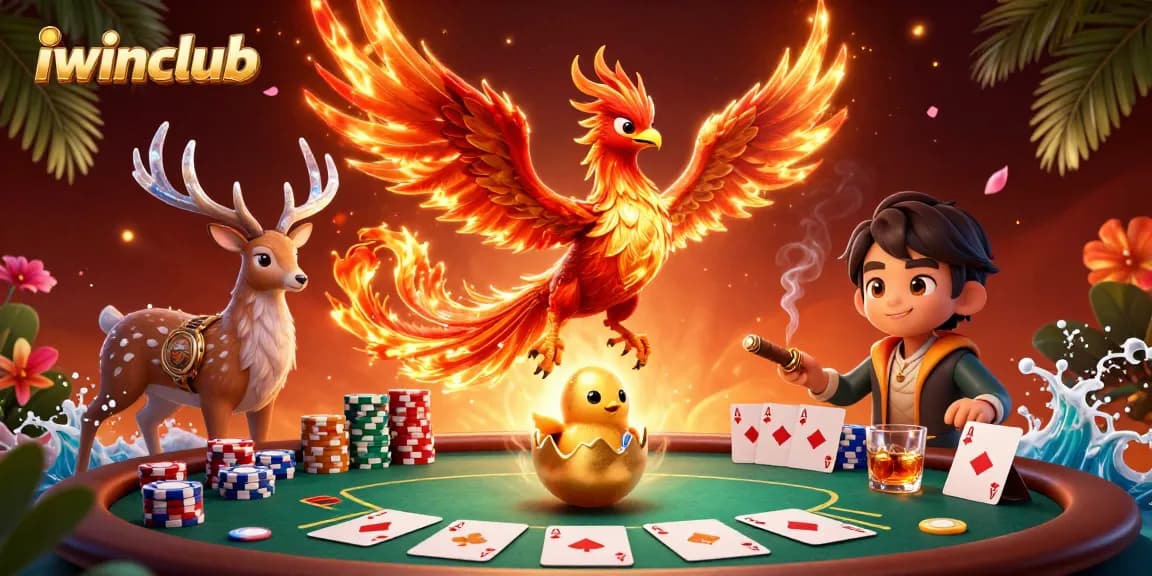 Experience exciting gameplay at iwinclub with our vibrant phoenix and poker scene.