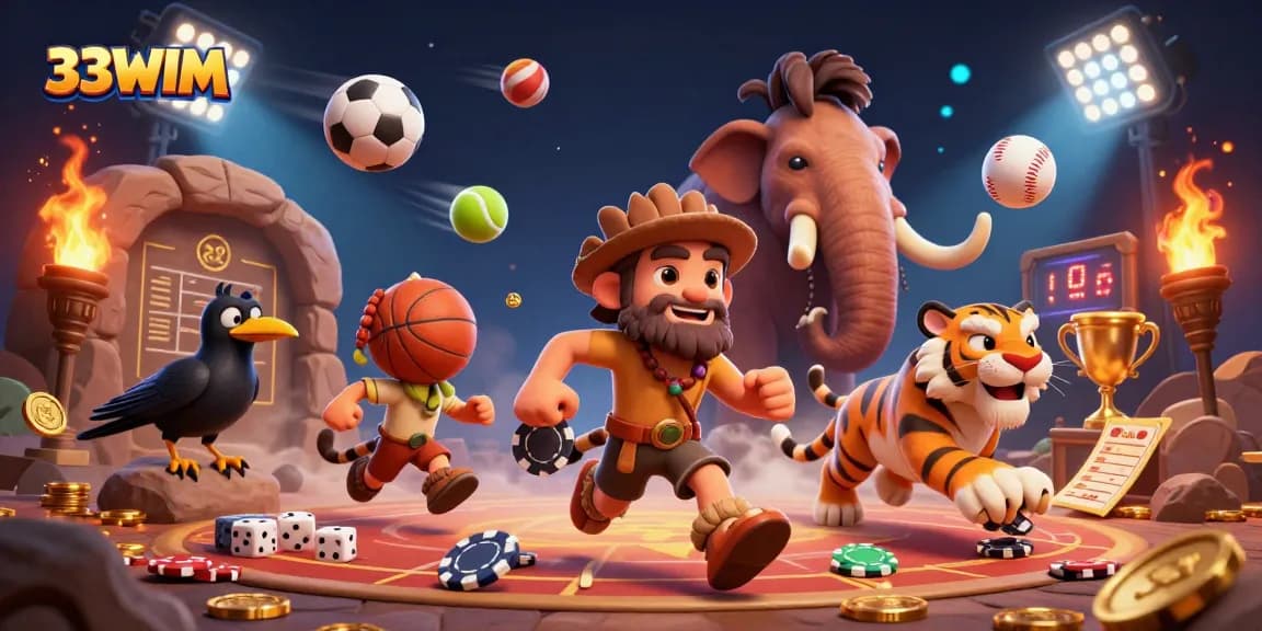 Engage with exciting gameplay at 33WIM’s colorful casino featuring unique prehistoric characters!