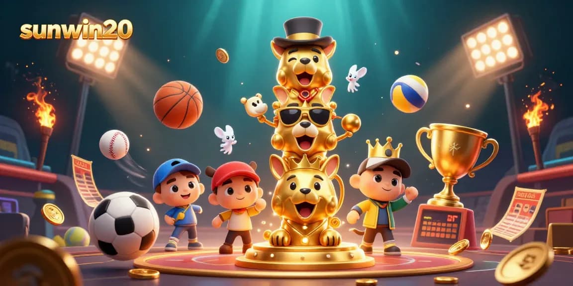 Experience thrilling sports action with sunwin20 at an energetic casino scene featuring golden totem animation.