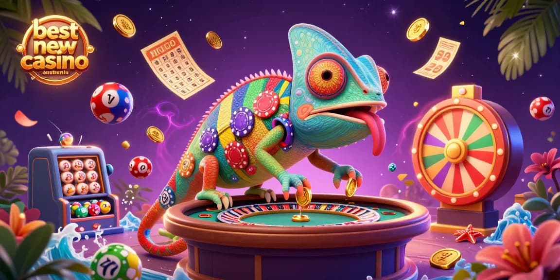 Experience excitement at the best new online casino Australia, with vibrant colors and engaging gambling scenarios.