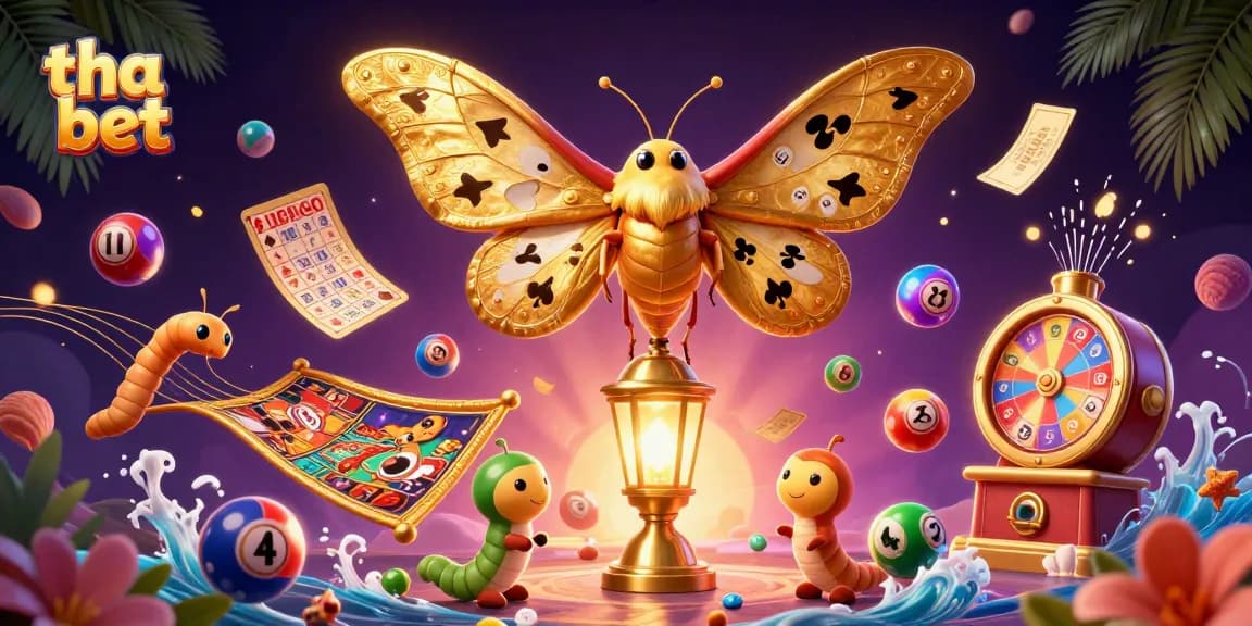 Engage with tha bet at this vibrant 3D casino scene featuring the majestic atlas moth and dynamic gaming elements.