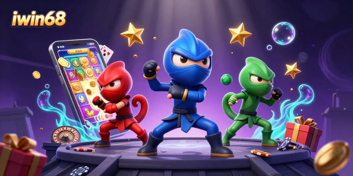 Experience the thrill of iwin68 with vibrant casino action featuring colorful characters, dynamic games, and rich visuals.