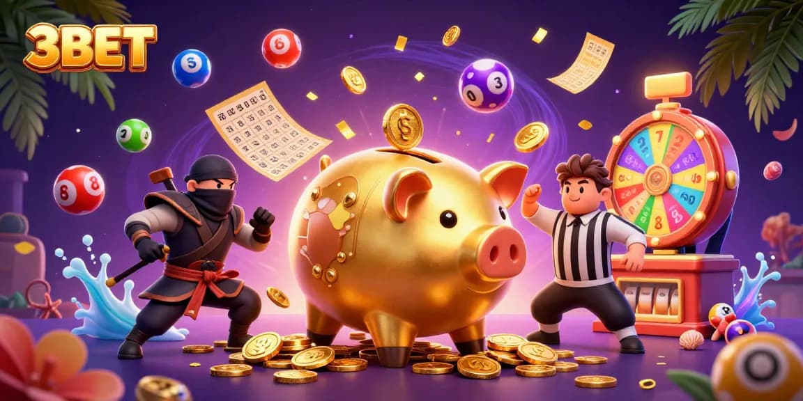 Engage in thrilling gaming at 3BET with unique slots and vibrant lottery elements.