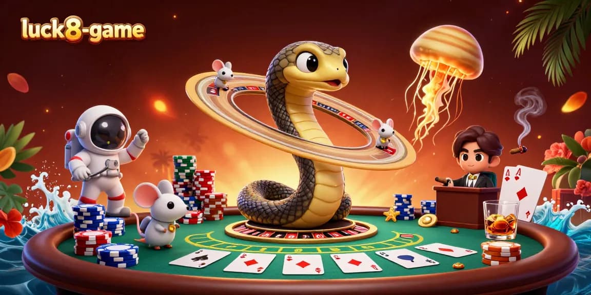 Engage in the luck8-game excitement with dynamic casino action featuring vibrant characters and elements.