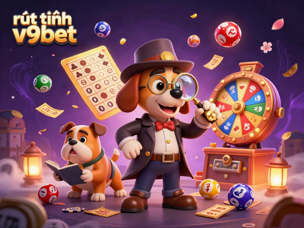 Play and win big with rút tiền v9bet in this vibrant digital casino adventure scene.
