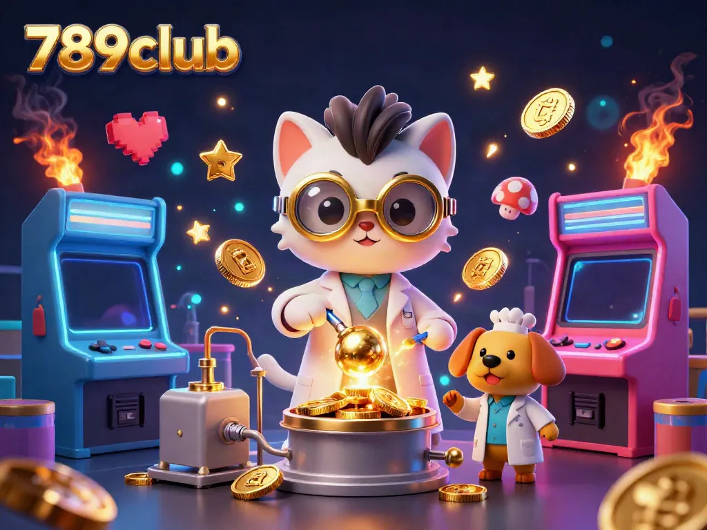Engage with the lively world of 789club featuring vibrant characters and arcade-style gaming elements.