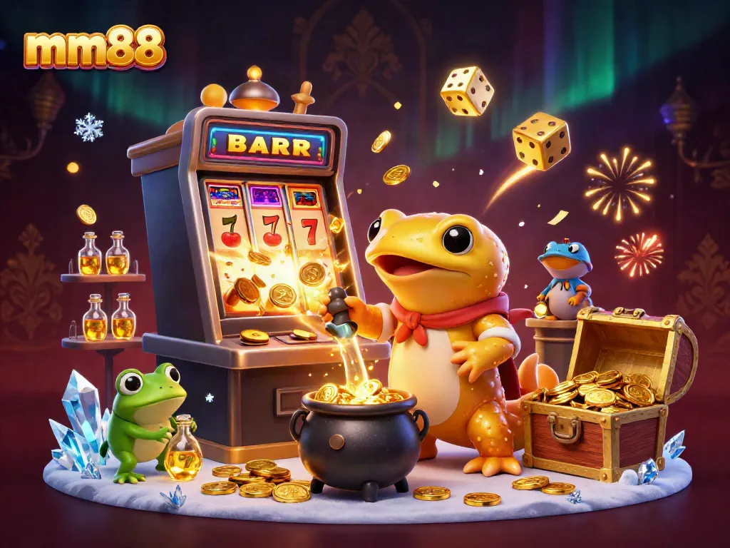 Experience thrilling gameplay with mm88's jackpot explosion and enchanting characters in a vivid 3D scene.