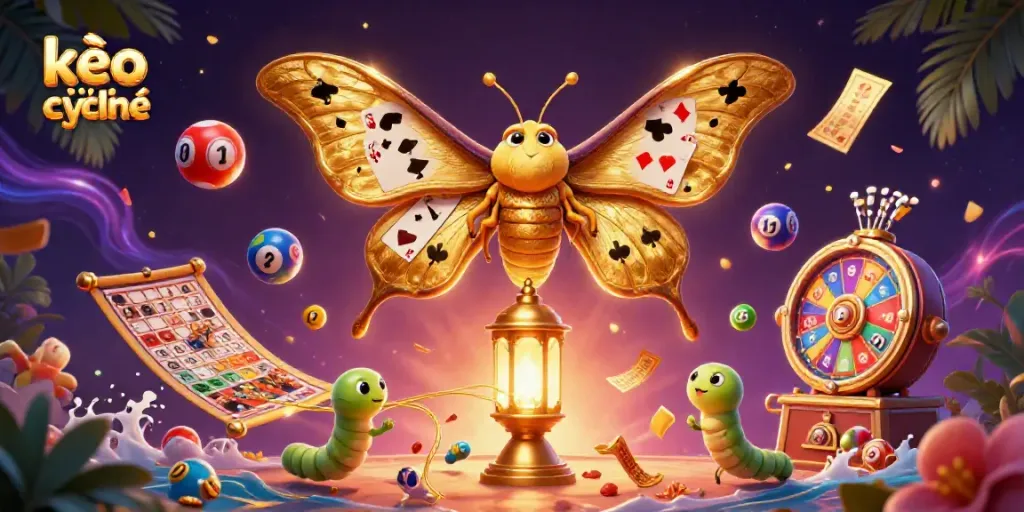 Experience thrilling kèo trực tuyến action with vibrant casino-themed elements and characters in 3D.