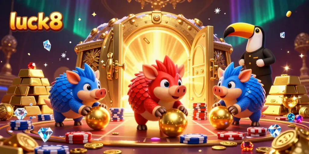 Join the action with luck8 as pangolins roll into golden balls and bowl through poker chips.