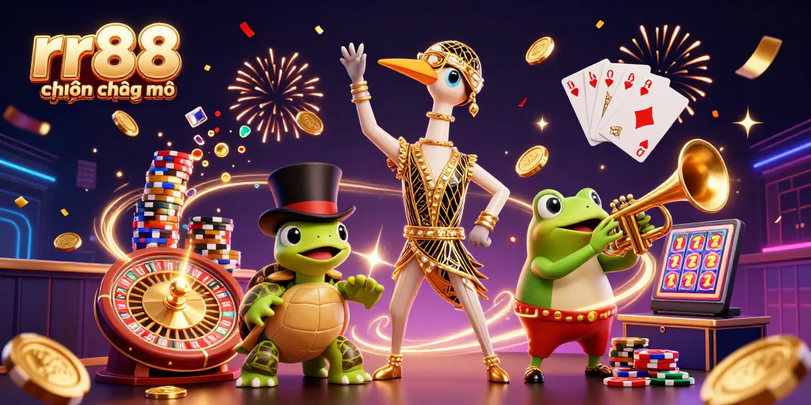 Experience the excitement of rr88 hiện đang mở with vibrant casino characters and dynamic game elements.