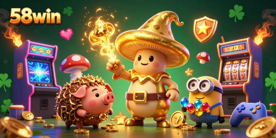 Engage with 58win's vibrant 3D arcade magic while enjoying dynamic casino experiences.