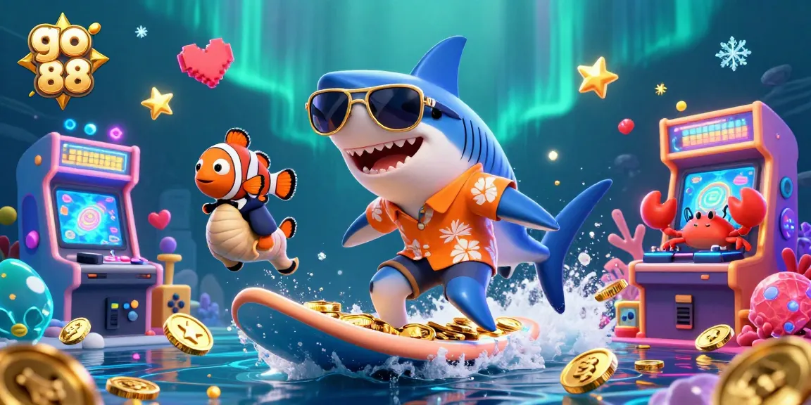 Experience go 88 casino thrills with a colorful underwater adventure featuring characters of winning action.