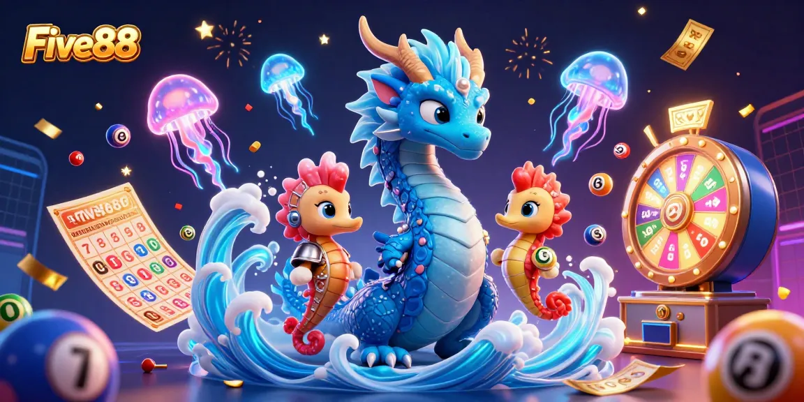 Experience exhilarating gameplay at Five88, featuring a detailed mystical dragon and lottery elements.
